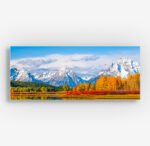 Panoramic metal print