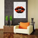 Bloody Lips Wall Art