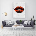 Bloody Lips Wall Art