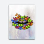 Butterfly Lips Wall Art