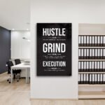 Hustle Grind Execution Wall Art